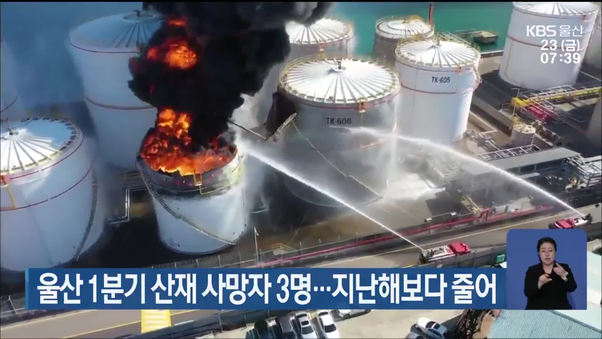울산 1분기 산재 사망자 3명…지난해보다 줄어