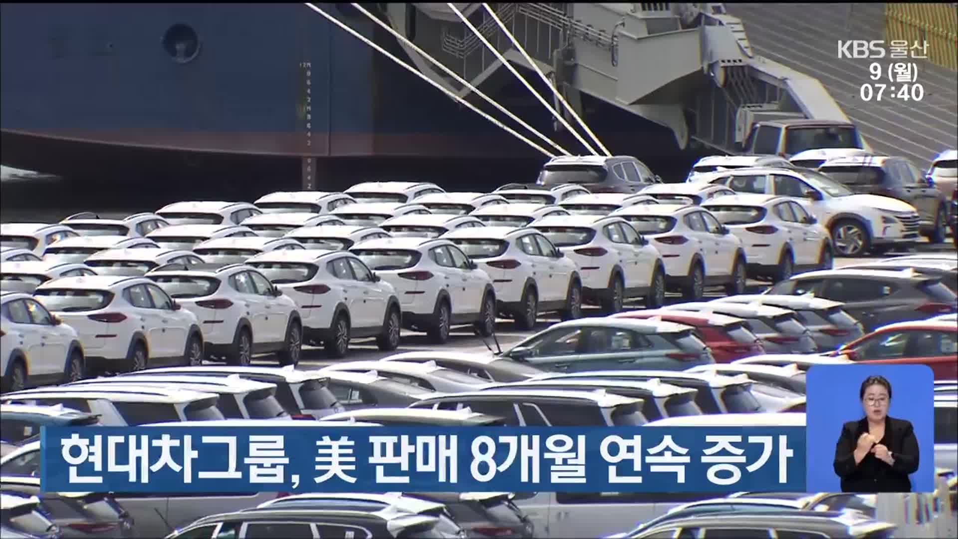 현대차그룹, 美 판매 8개월 연속 증가