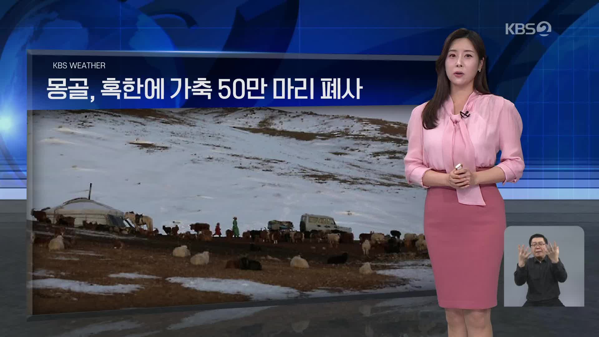 [월드24 날씨] 몽골, 혹한에 가축 50만 마리 폐사