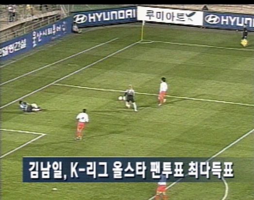김남일, K-리그 올스타 최다 득표 