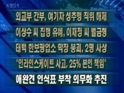 [간추린단신]외교부 간부, 여기자 성추행 직위 해제 
