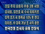 [간추린단신]갓길 주차 승용차 추돌 3명 사망 외 4건 