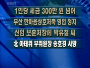 [간추린뉴스]1인당 세금 300만 원 넘어 外 4건 