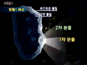 혜성 충돌 뒤 분출 기둥 치솟아 