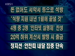 [주요 단신]돈 없어도 영장단계 석방가능 外 4건 