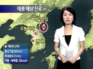 태풍 북북동진…영동·영남 장대비 