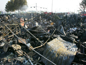 비닐하우스 단지 큰 불…이재민 370여 명 