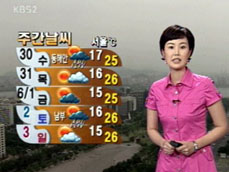 오늘 전국 비 조금…중부, 천둥·번개 