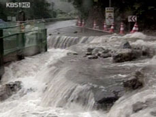 폭우에 도로·시설물 피해 속출 
