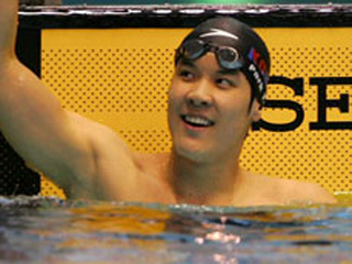 박태환, 일본 국제 수영 1,500m 동메달 