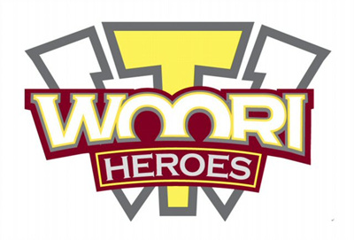 출범을 앞둔 프로야구 제8구단이 팀 명을 '우리 히어로즈'(Woori Heroes)로 공식 확정했다. 사진은 우리 히어로즈 팀 이니셜. 