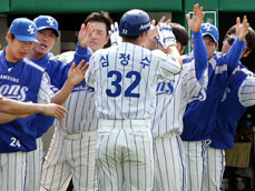 삼성, 히어로즈 연승 제동 ‘공동1위’ 