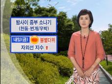 밤사이 중부 소나기, 내일 불볕더위 