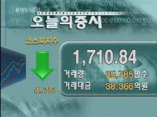 코스피 1,710.84 코스닥 600.36 