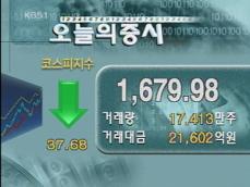 코스피 1,679.98 코스닥 593.60 