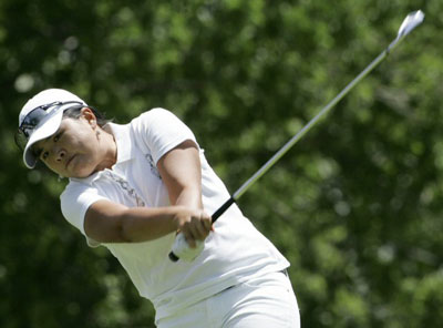  29일(현지시간) 미국 미네소타주 에디나 인터라켄골프장에서 열린 미국여자프로골프(LPGA) 투어 메이저 대회 제63회 US여자오픈, 박인비가 4번홀에서 티샷을 하고 있다. 