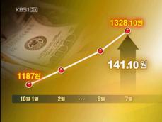 환율 1,300원 대 돌파…주가 소폭 반등 