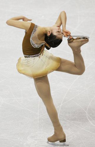 7일 오후 캐나다 밴쿠버 퍼시픽 콜리시움 실내빙상장에서 열린 2009 국제빙상경기연맹(ISU) 4대륙피겨선수권대회 여자 프리스케이팅에 출전한 김나영이 멋진 연기를 선보이고 있다. 