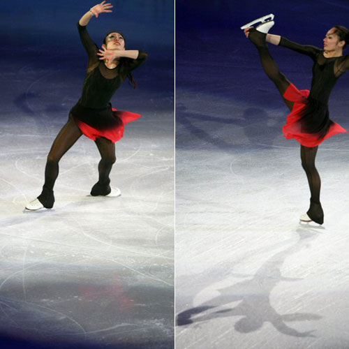  30일 오전(한국시간) 미국 로스앤젤레스 스테이플스센터에서 열린 국제빙상경기연맹(ISU) 2009 피겨 세계선수권 갈라쇼에서 여자 싱글 3위 일본의 안도 미키가 매력적인 연기를 펼치고 있다. 