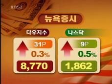 뉴욕증시 사흘 만에 반등 