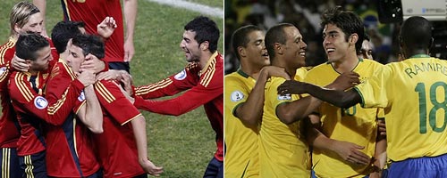 스페인-브라질 축구 ‘차원이 달라’ 