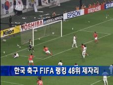 한국 축구, FIFA 랭킹 48위 ‘제자리’ 
