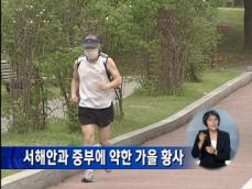 서해안·중부지방에 약한 가을황사 