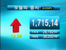 코스피 1,715.14 코스닥 536.82 