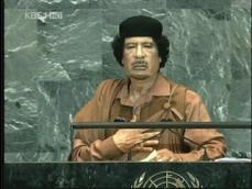 가다피, 유엔총회서 ‘돌출행동’ 화제 
