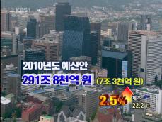 내년 예산 291조 8천억 원…2.5% 증가 