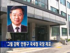 ‘그림 강매’ 안원구 국세청 국장 체포 